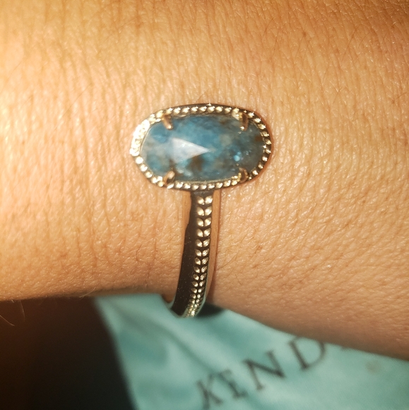 Kendra Scott Elton Gold Cuff Bracelet In APATITE - Picture 4 of 5